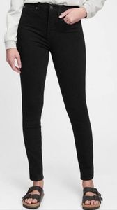 GAP black curvy true skinny jeans